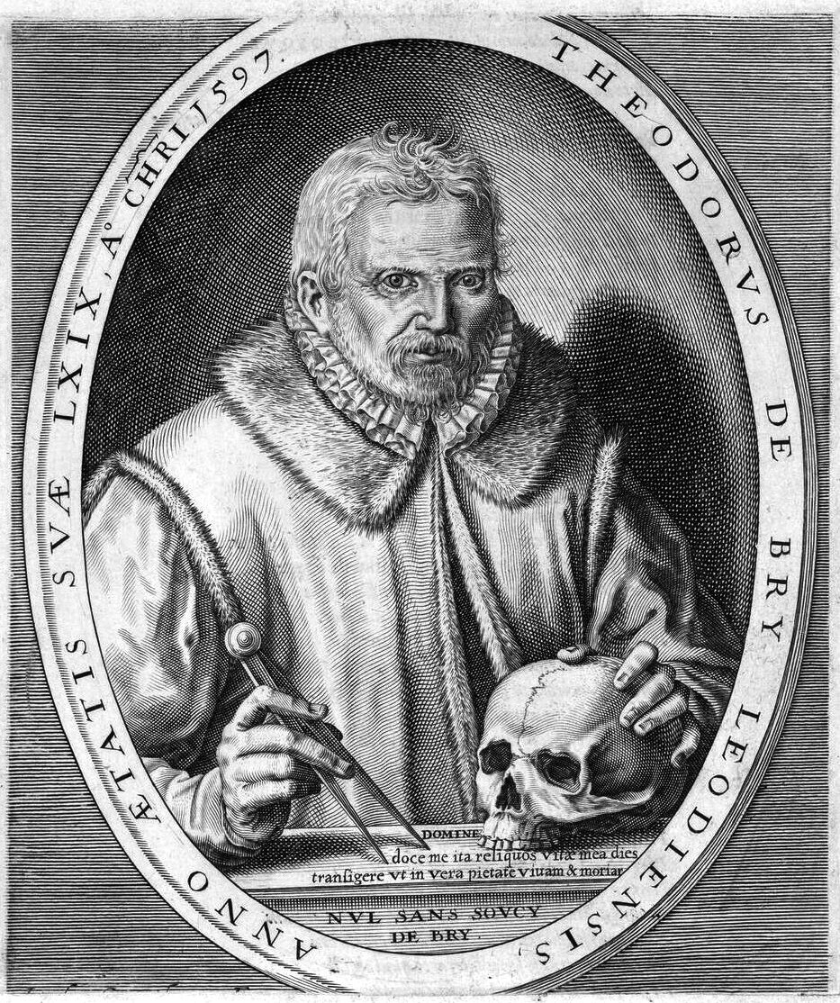 Ritratto di Theodor de Bry da Theodore de Bry