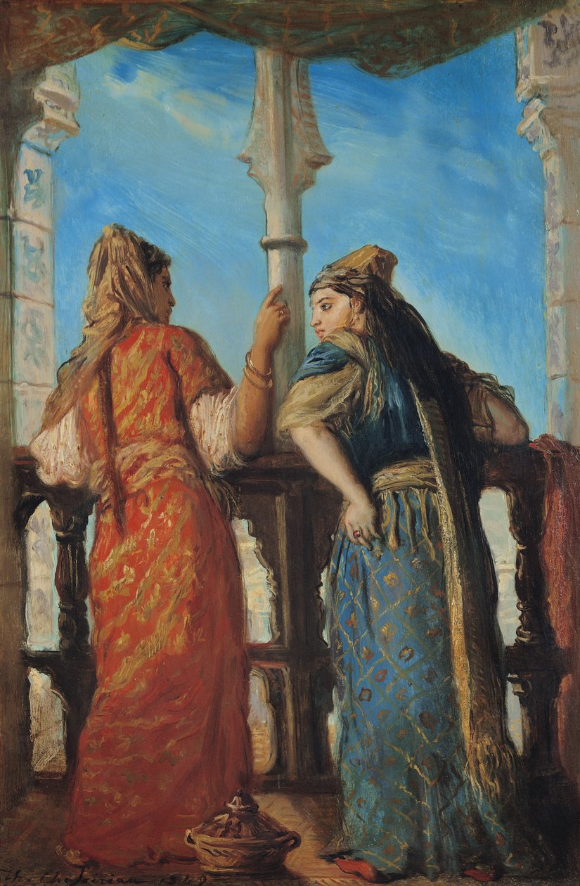 Donne ebree al balcone, Algeri, 1849 da Théodore Chassériau