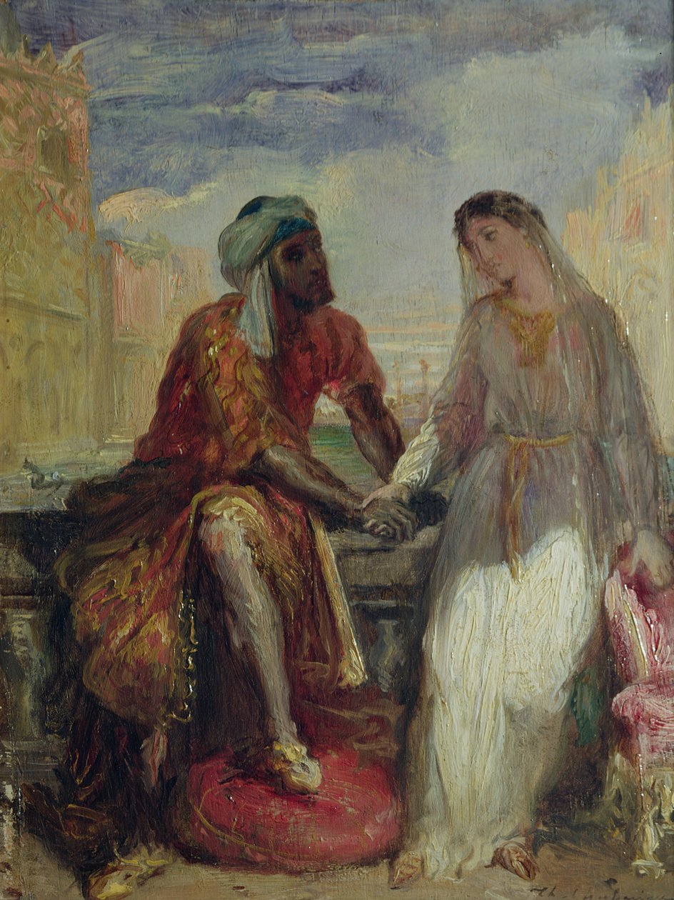 Otello e Desdemona a Venezia, 1850 da Théodore Chassériau