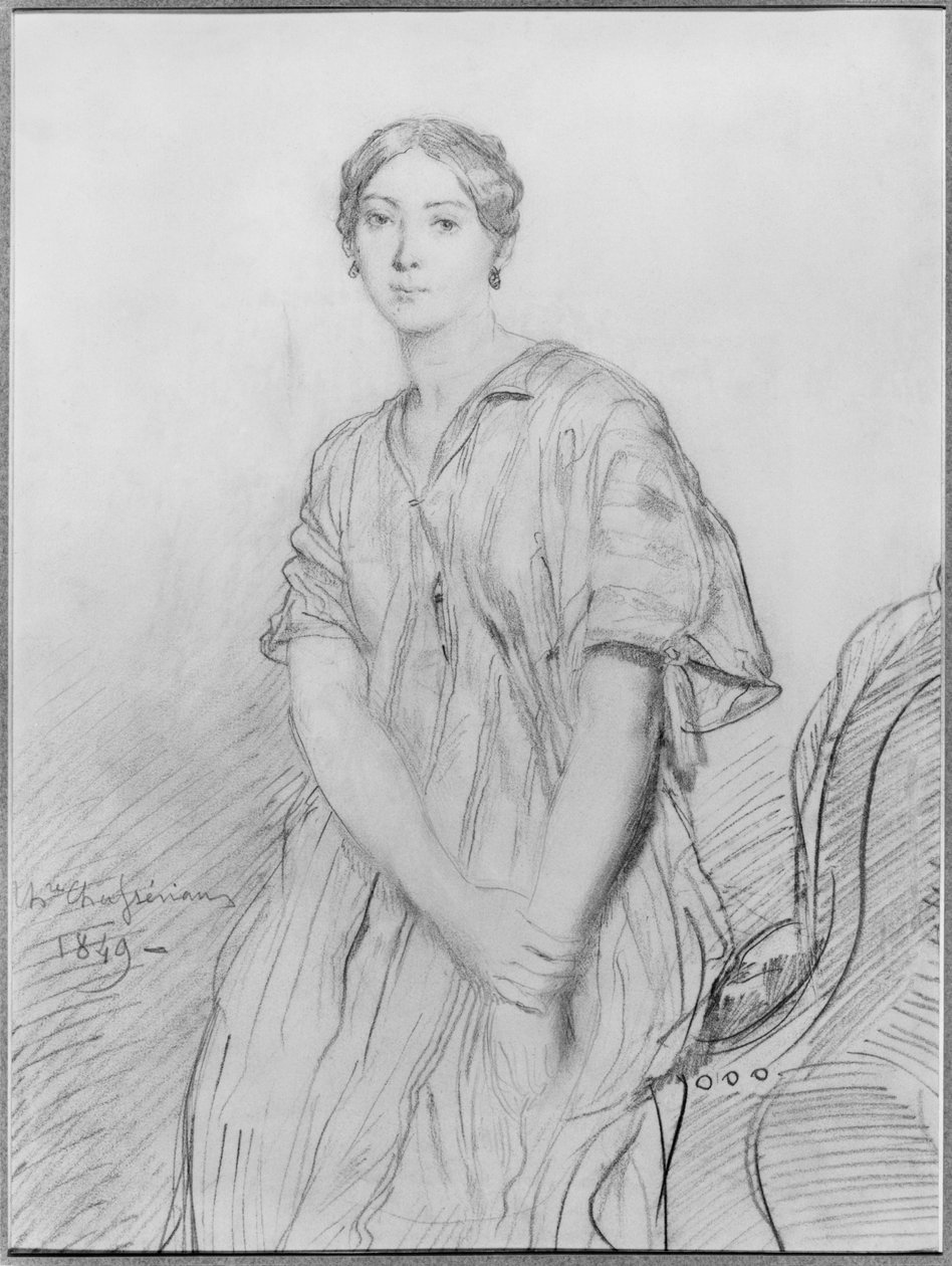 Ritratto di Alice Ozy da Théodore Chassériau