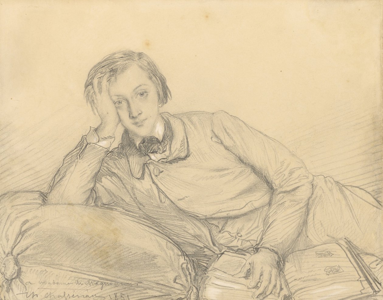 Ritratto di Raymond de Magnoncourt da Théodore Chassériau