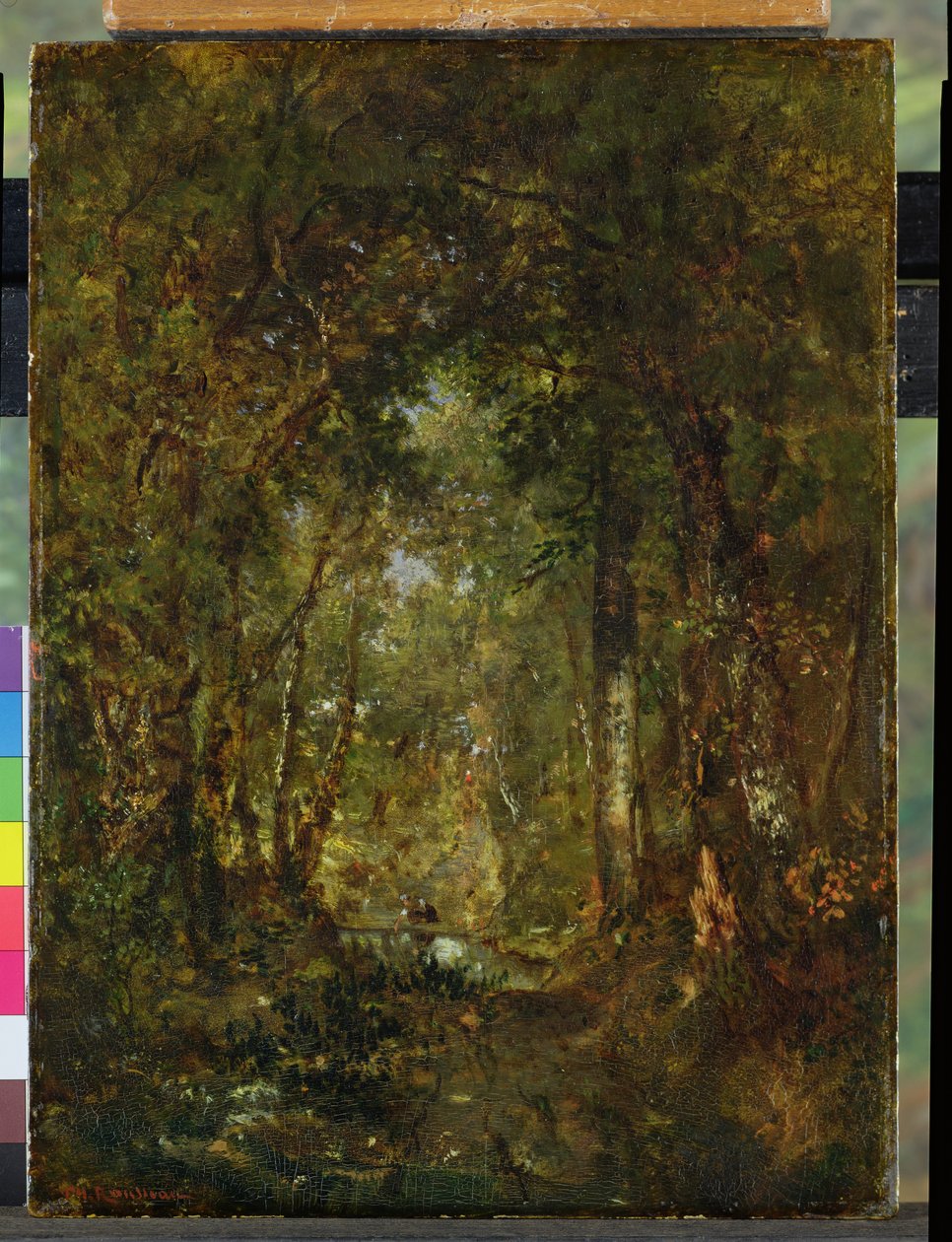 Nel bosco a Fontainebleau da Pierre Etienne Theodore Rousseau