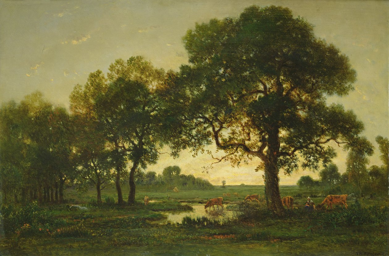 Le querce dello stagno da Pierre Etienne Theodore Rousseau