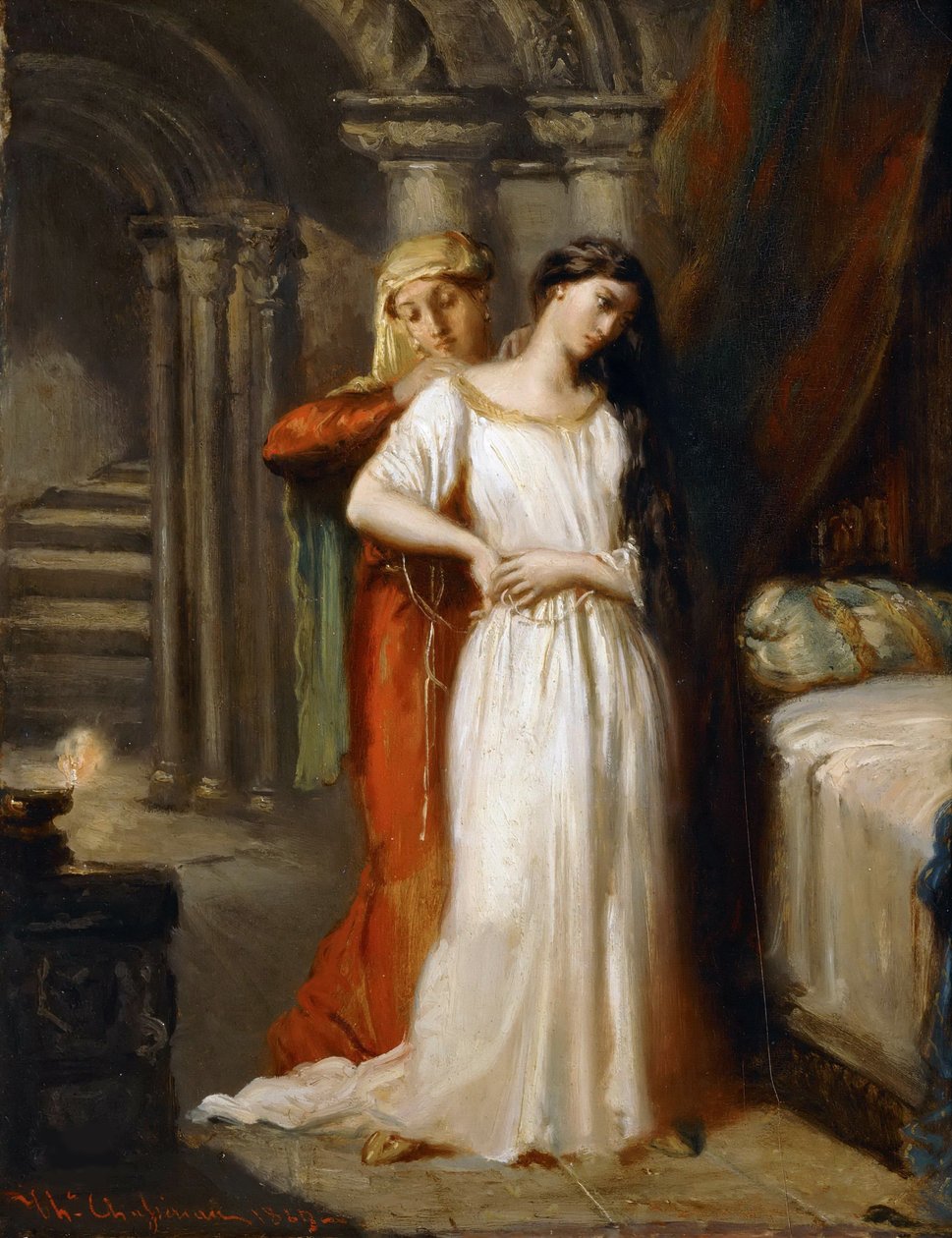 Desdemona si ritira nel suo letto, 1849 da Théodore Chassériau