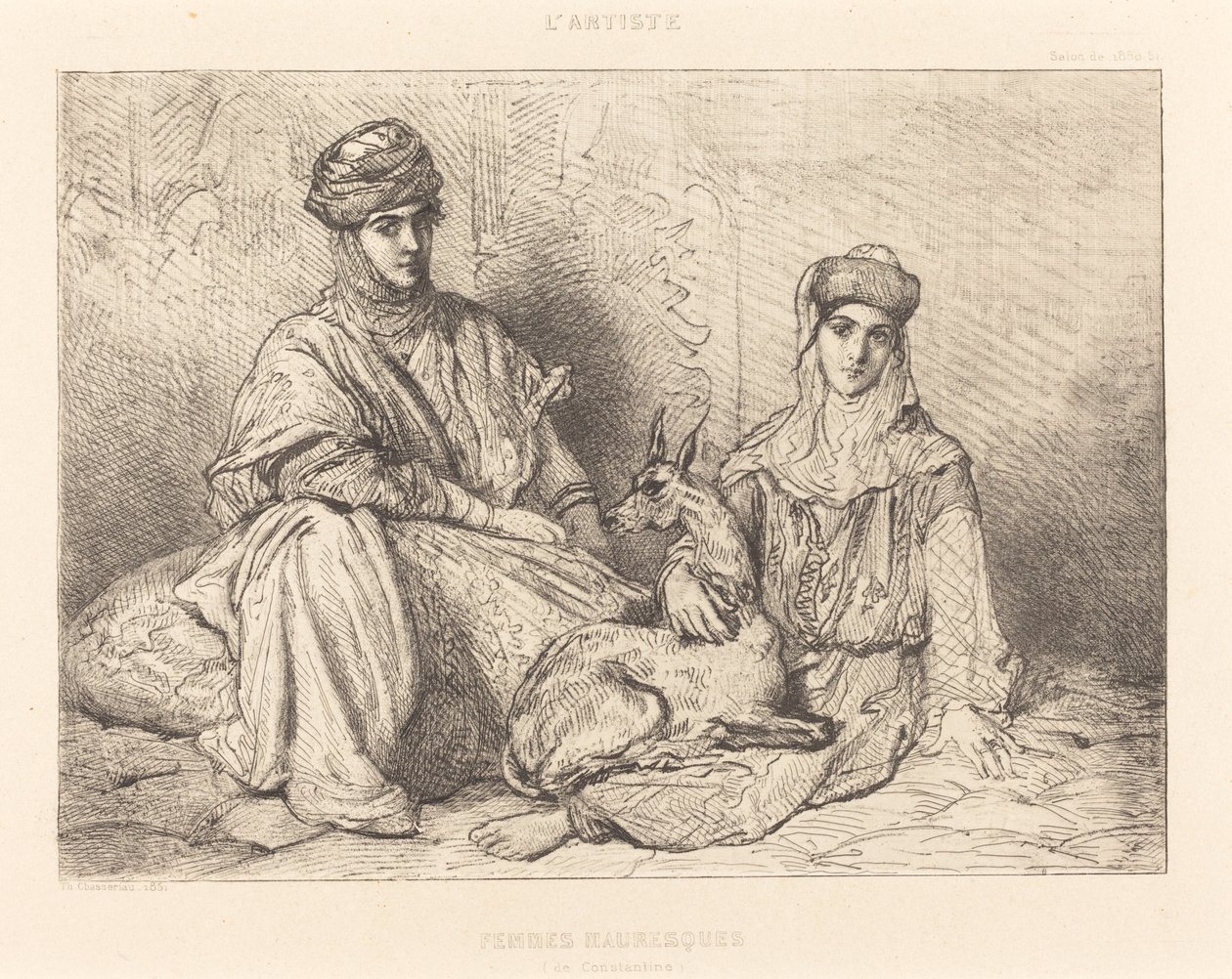 Donne moresche di Costantina da Théodore Chassériau