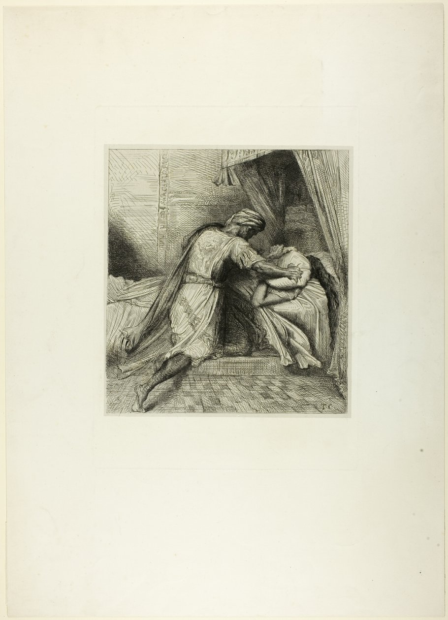 La soffoca, tavola tredici da Otello da Théodore Chassériau