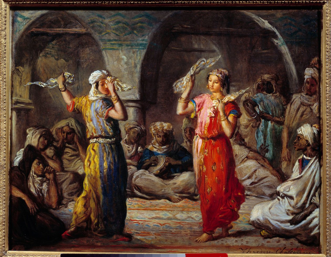 Orientalismo: Danza del tessuto: ballerini marocchini da Théodore Chassériau