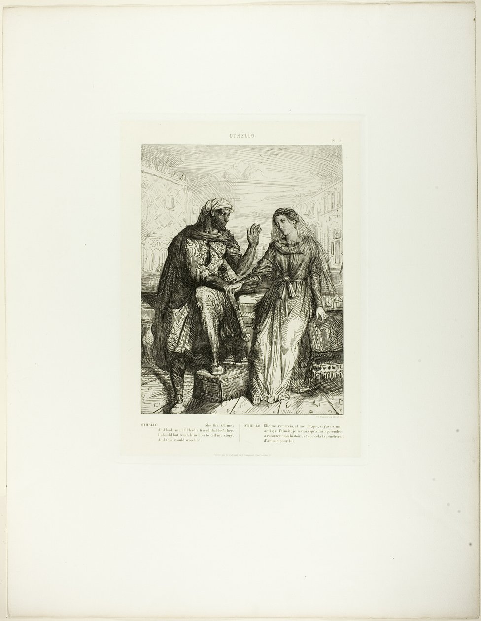 Lei mi ringraziò, tavola 2 (atto 1, scena 3), da Otello da Théodore Chassériau