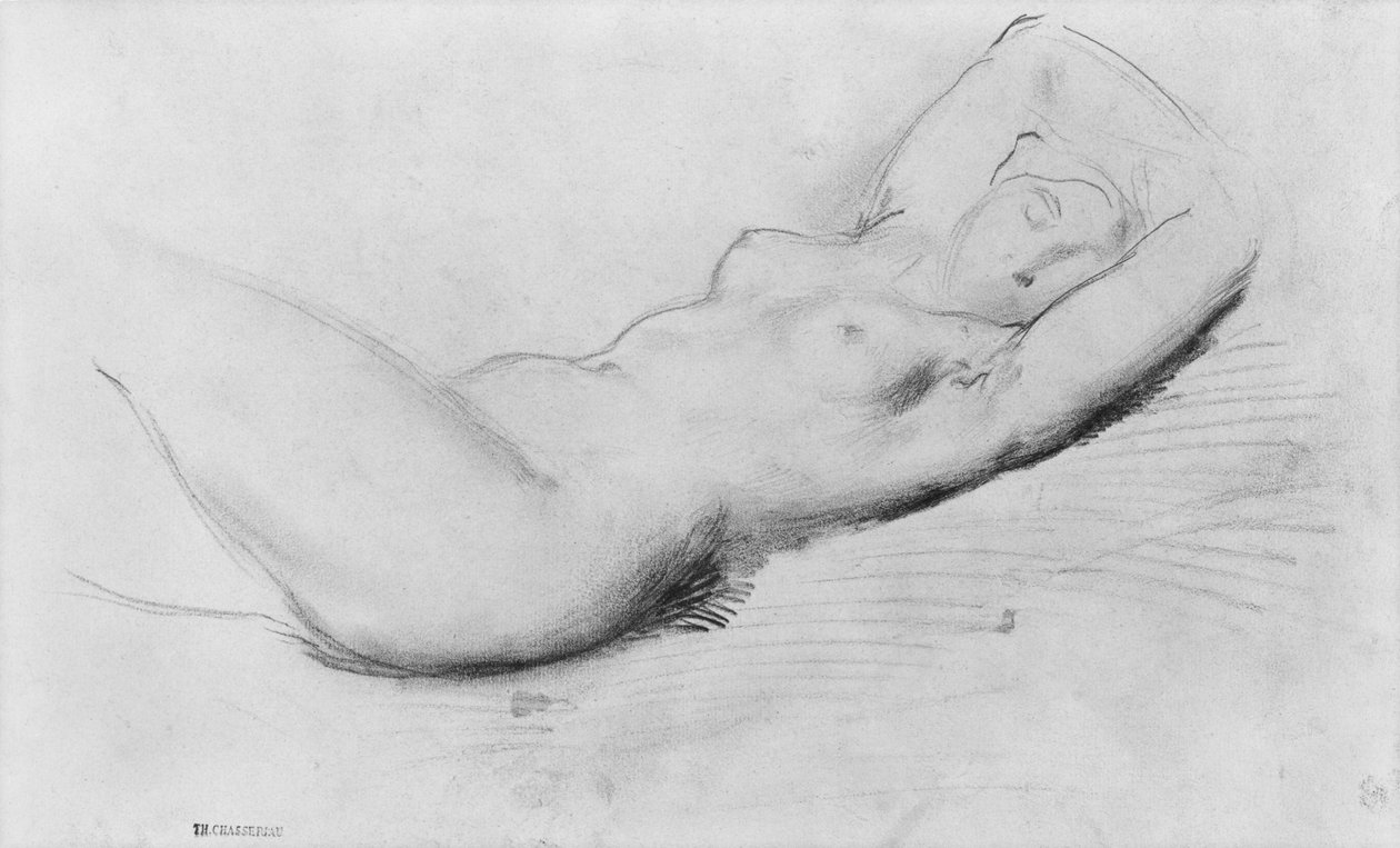 Studio di un nudo da Théodore Chassériau