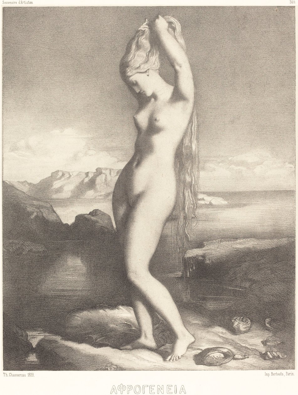 Venere Anadiomene da Théodore Chassériau