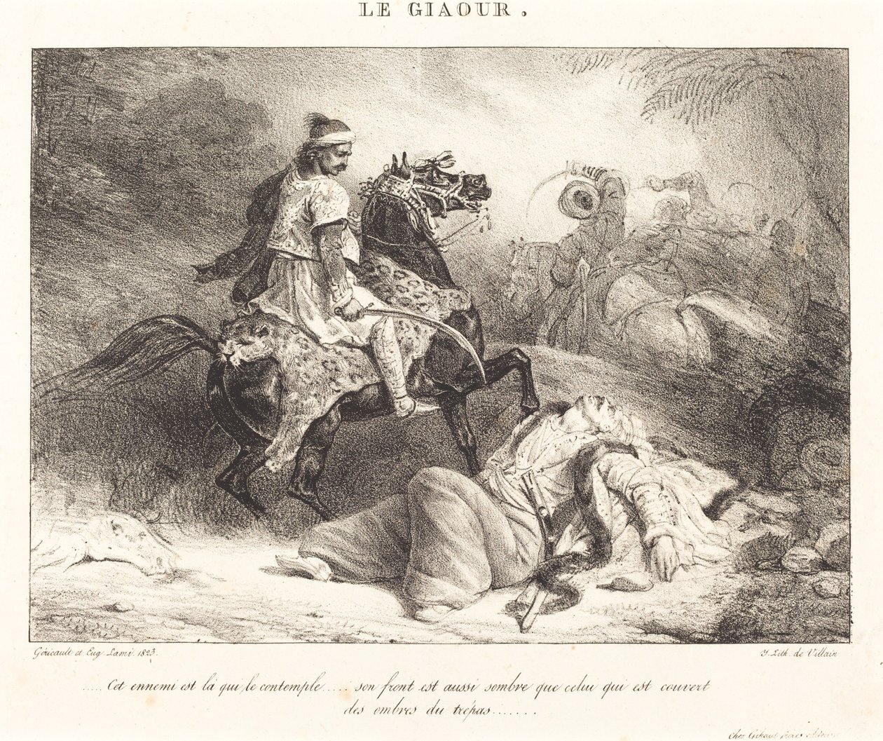 Il Giaour da Théodore Gericault and Eugène Louis Lami
