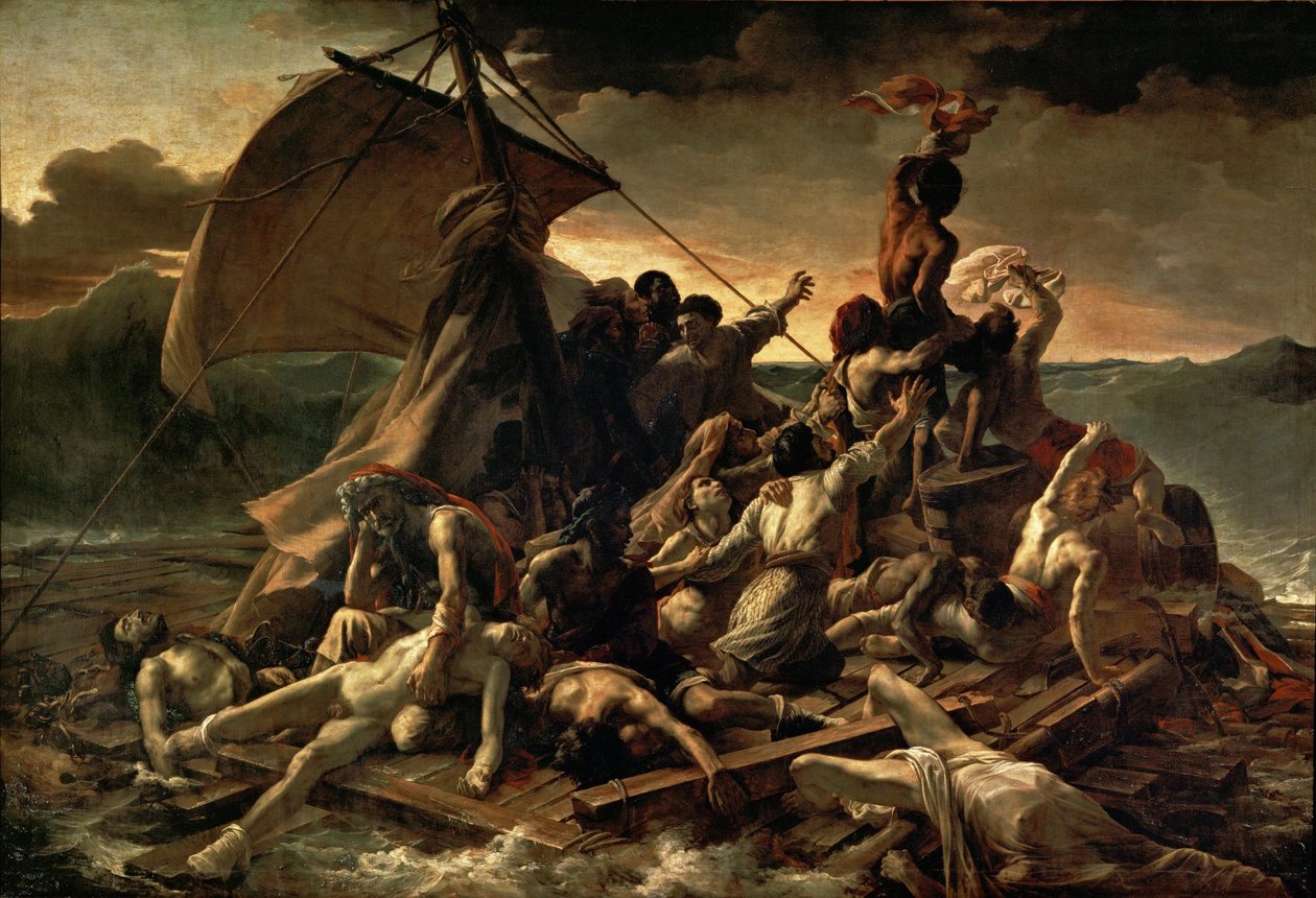 Francese:  Le Radeau de La Méduse La zattera della Medusa da Theodore Gericault