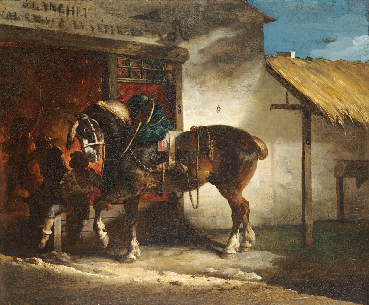 Géricault - La fucina del villaggio, 1822 ca. da Theodore Gericault