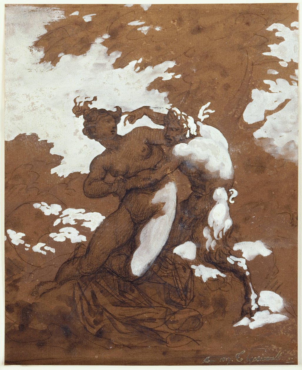 Satiro e Ninfa da Theodore Gericault