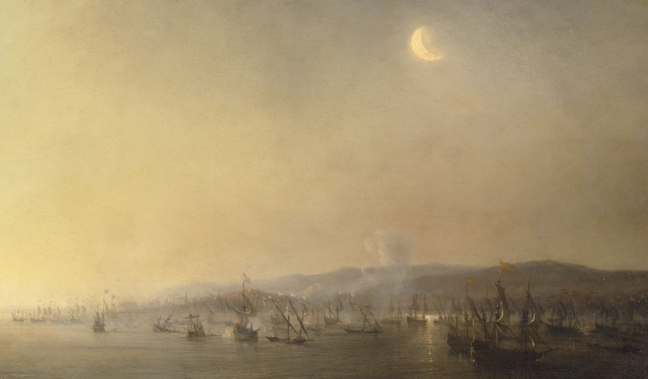 Combattimento navale a Cartagena il 3 settembre 1643 di Théodore Gudin nel 1844 da Theodore Gudin