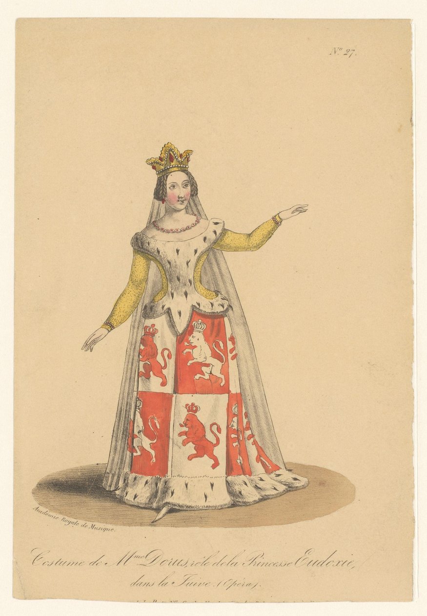 Julie Dorus-Gras nel ruolo della principessa Eudossia nell