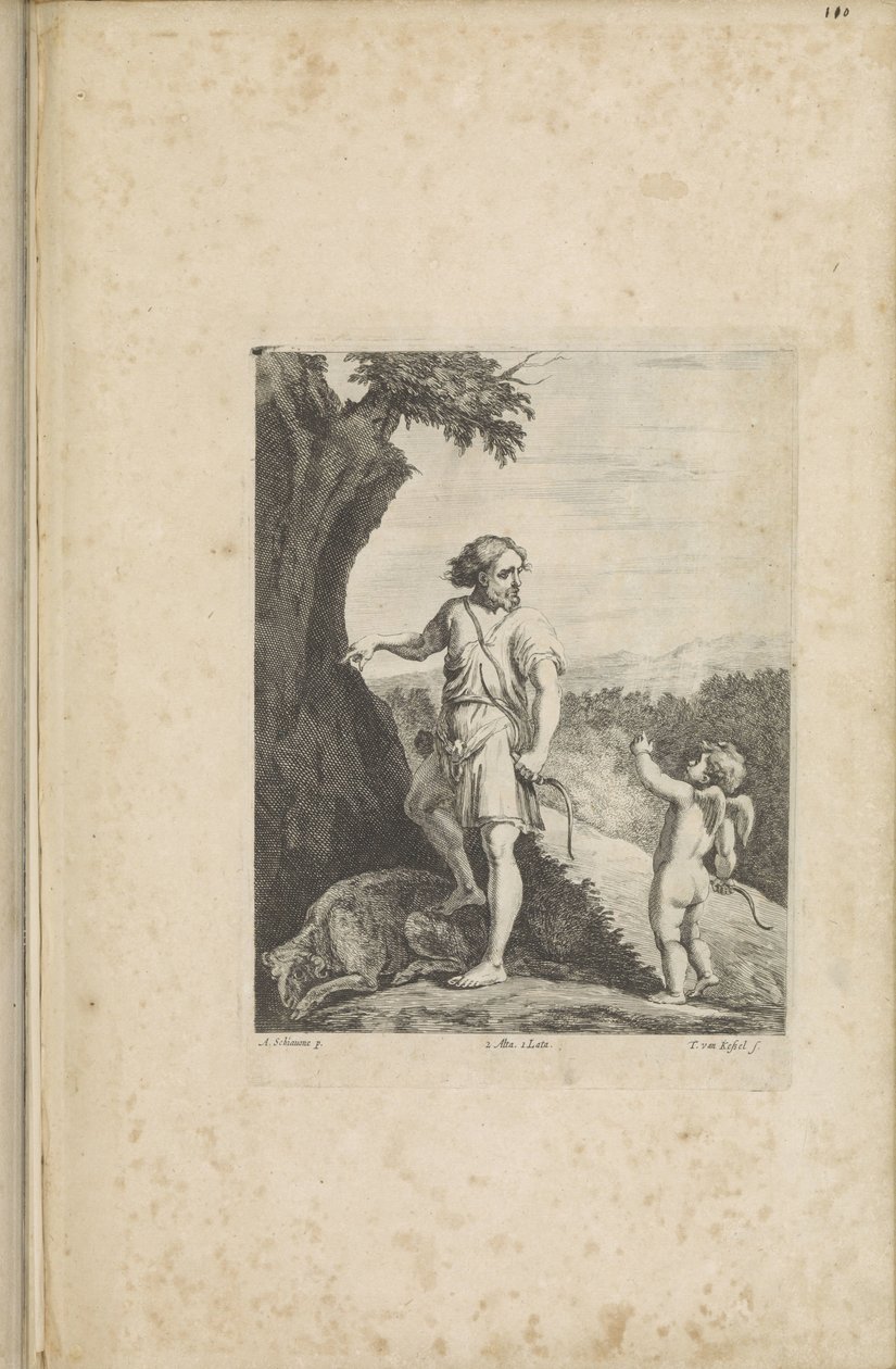 Apollo e Amore da Théodorus van Kessel