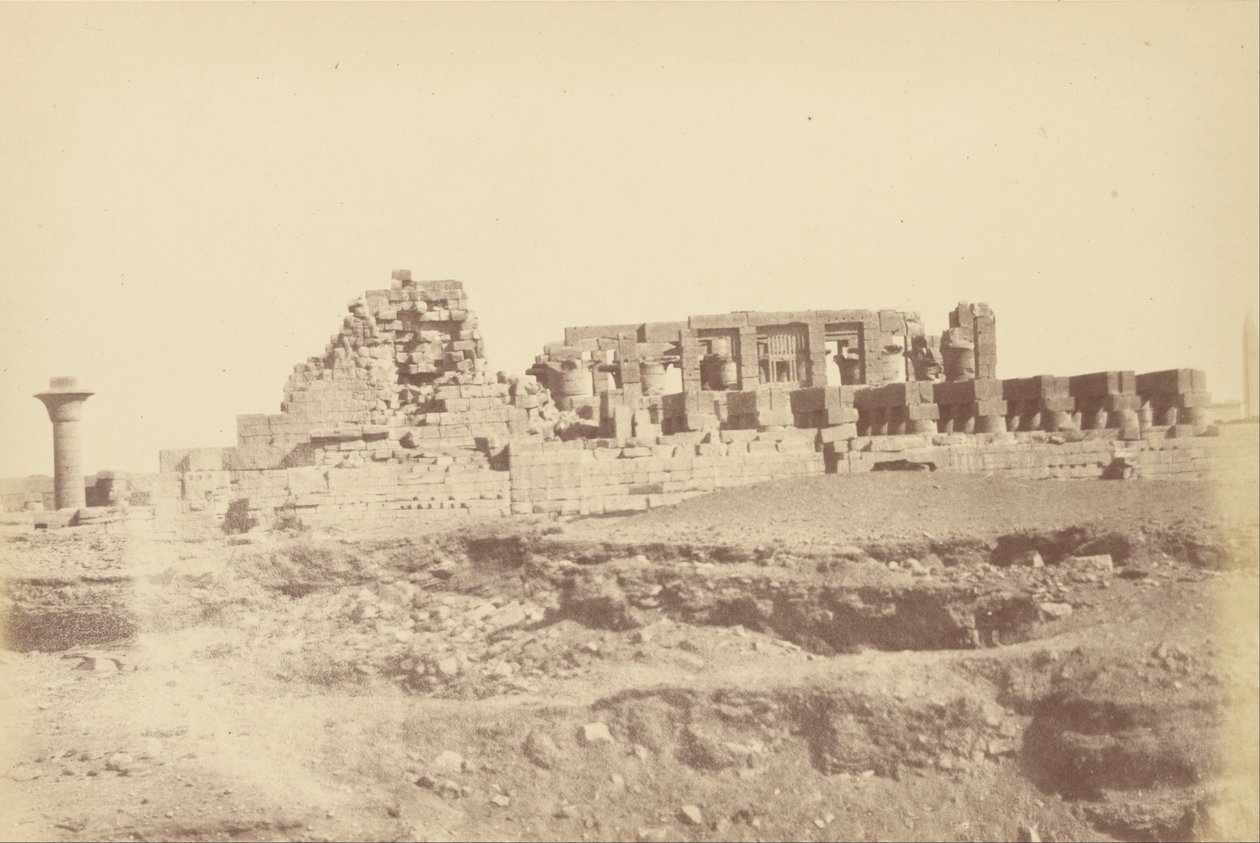 (Panoramica di Karnak inclusa la passeggiata coperta di Tothmes III) da Théodule Devéria