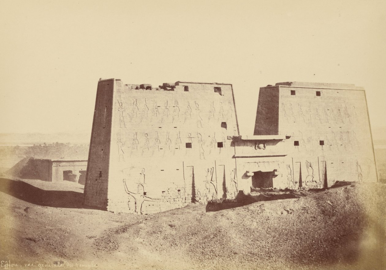 (Panoramica del Tempio di Edfu) da Théodule Devéria