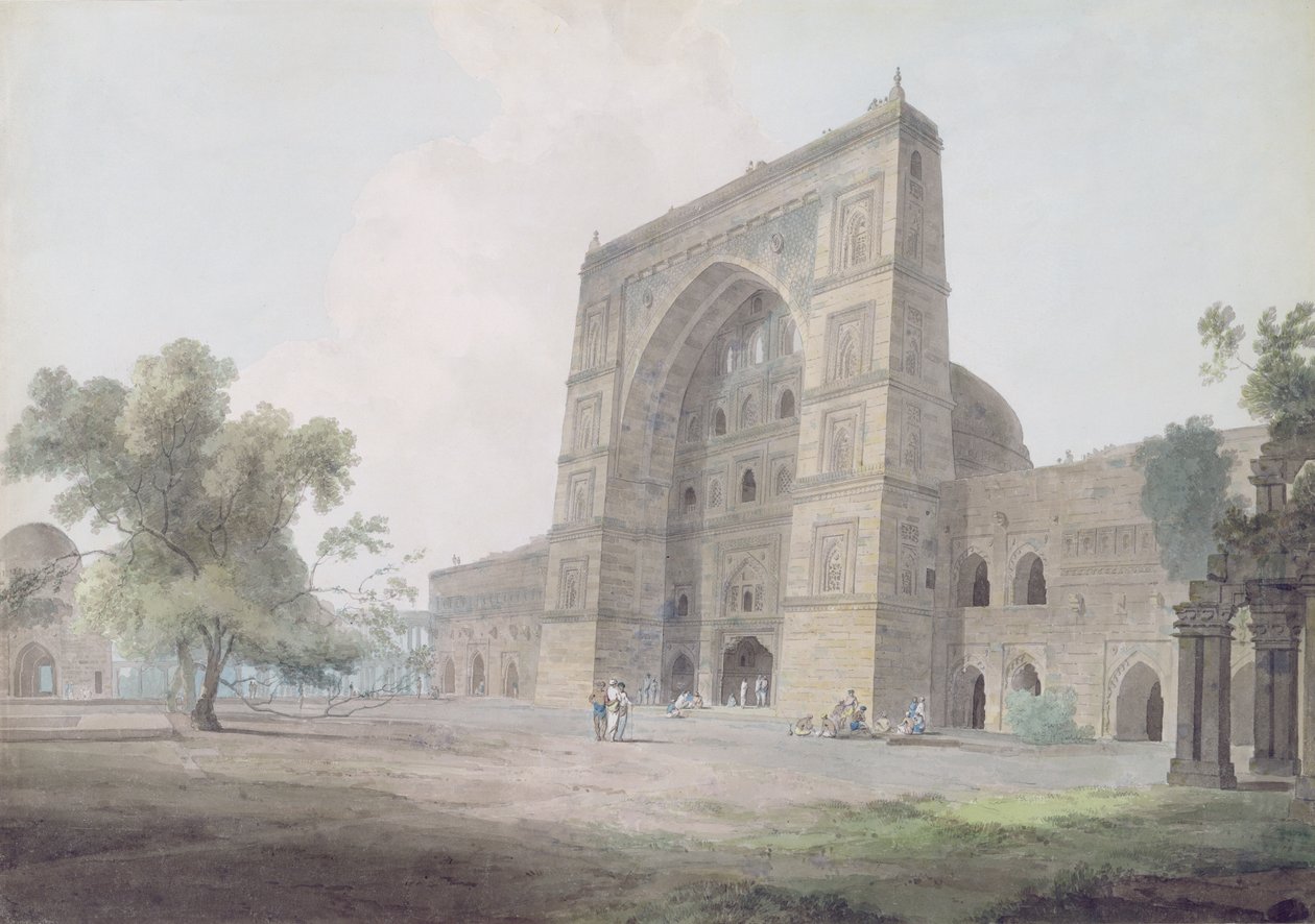 Ingresso principale della Moschea Jami, Jaunpur, 1789 da Thomas und William Daniell