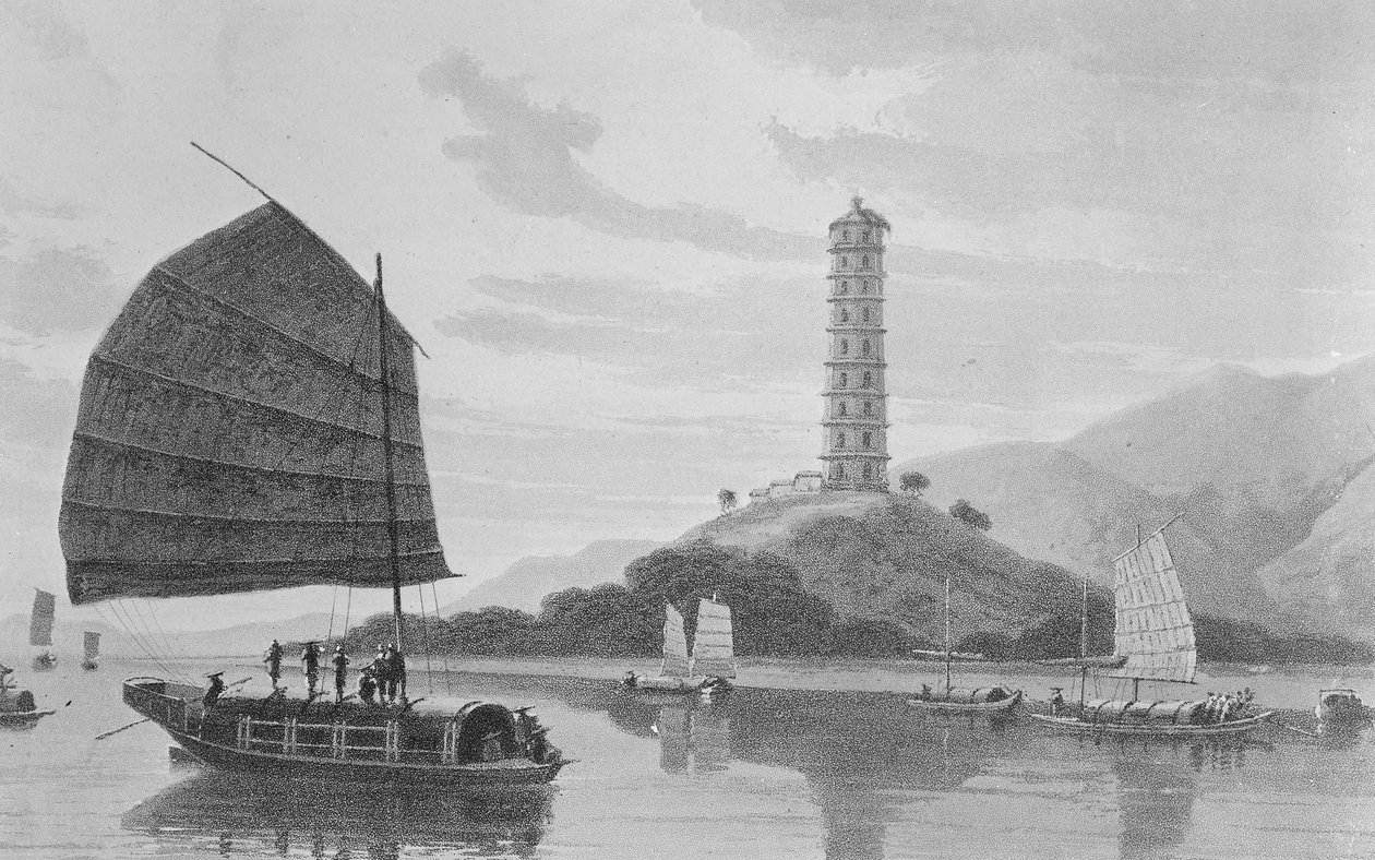 Pagoda di Whampoa da Thomas und William Daniell