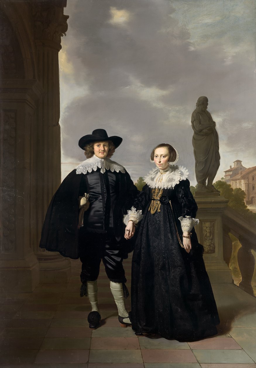 Frederick van Velthuysen e sua moglie, Josina da Thomas de Keyser