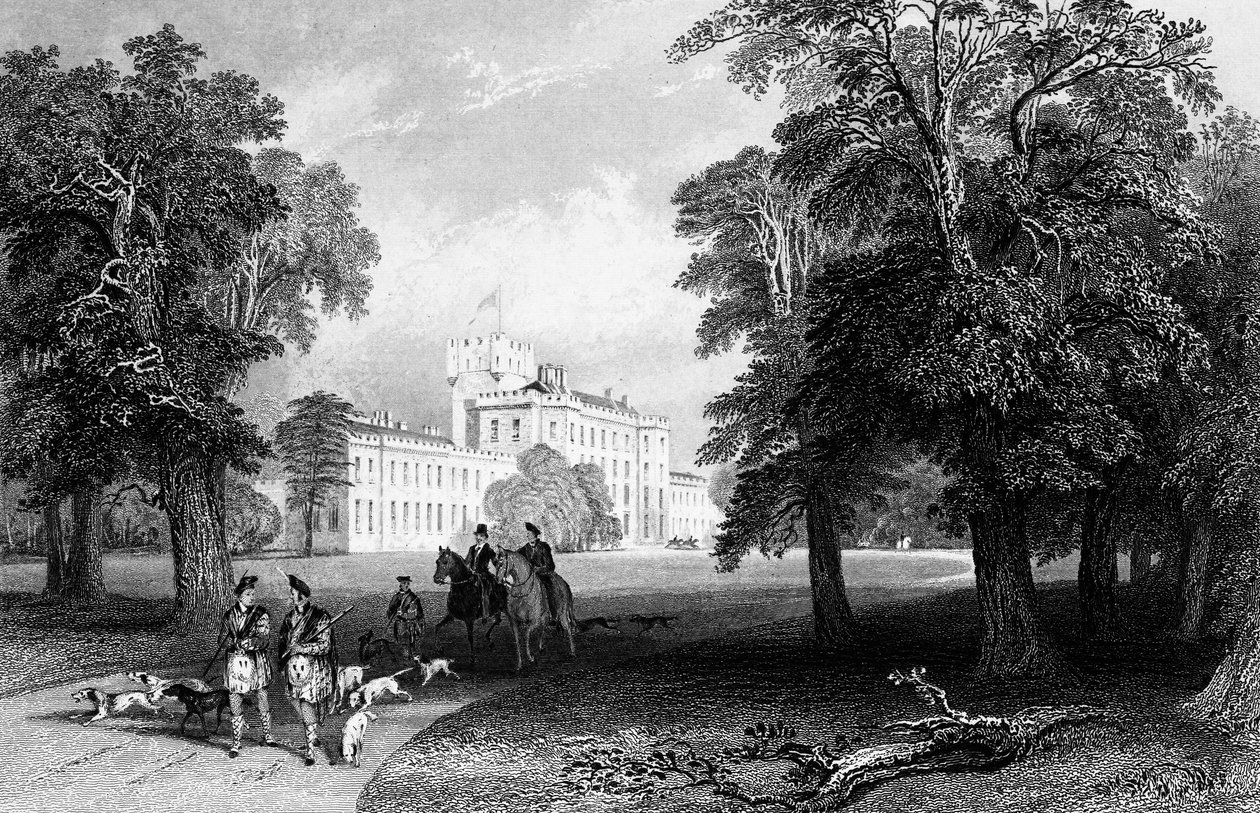 Castello Gordon, inciso da Robert Sands, 1837 da Thomas Allom
