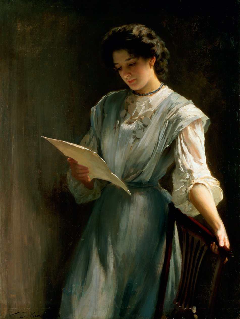 Leggendo la lettera da Thomas Benjamin Kennington