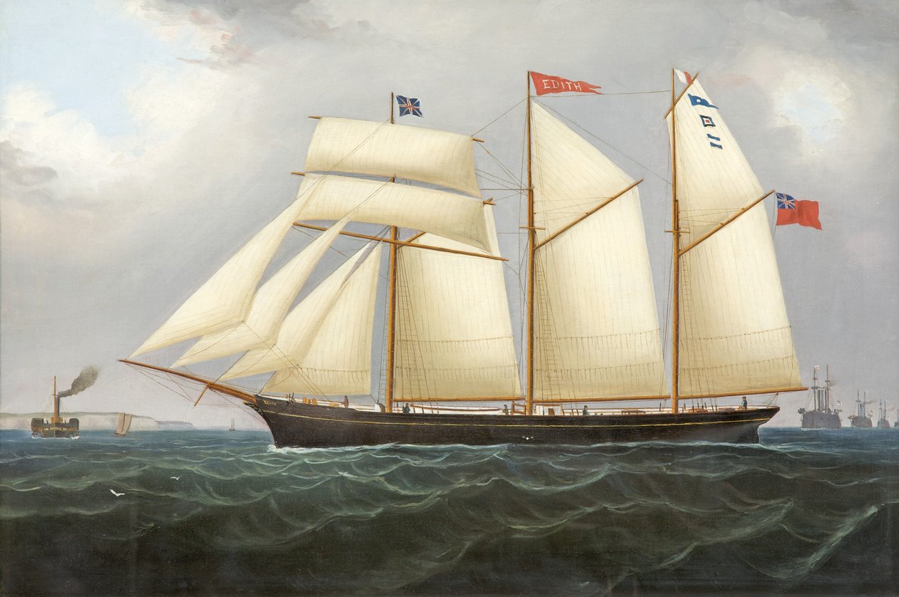 La Schooner Edith, 1890-1900 da Thomas Chidgey