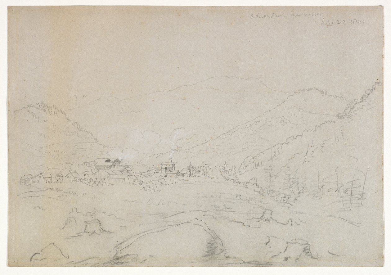 Adirondacks Iron Works da Thomas Cole