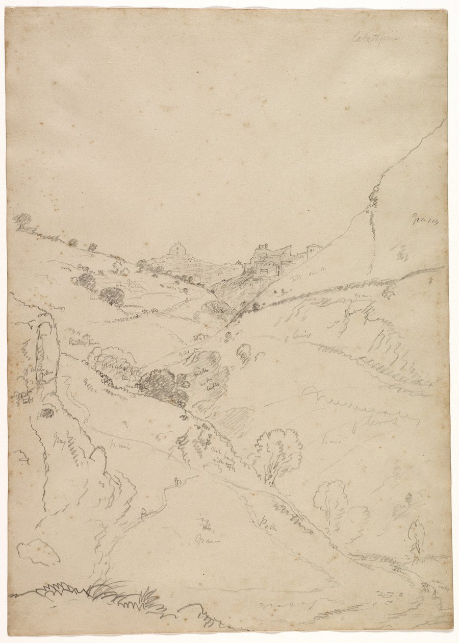 Calatafimi, Sicilia, 1842 da Thomas Cole