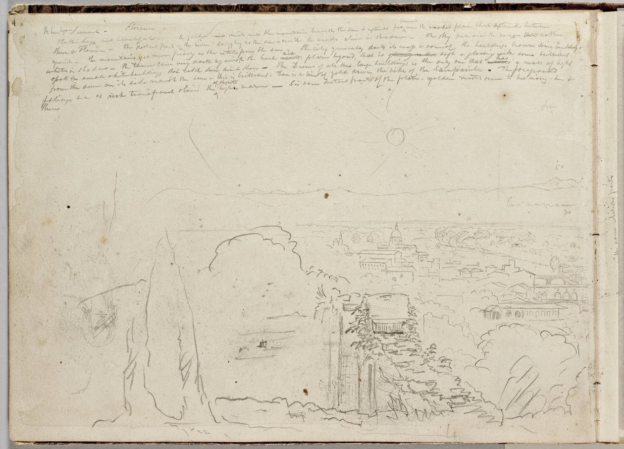 Panorama di Firenze, c.1831 da Thomas Cole