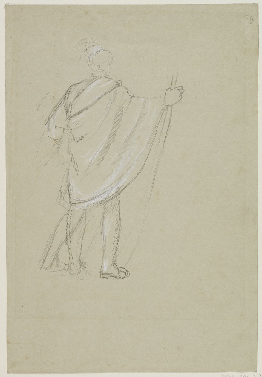 Indiano in piedi da Thomas Cole