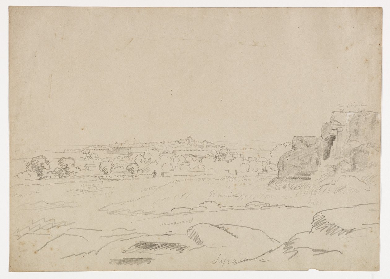Siracusa e la Tomba di Timoleonte, Sicilia, 1842 da Thomas Cole