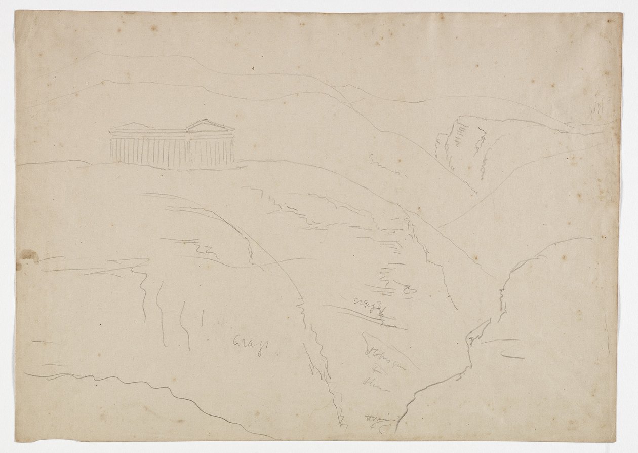 Tempio a Segesta, Sicilia, 1842 da Thomas Cole