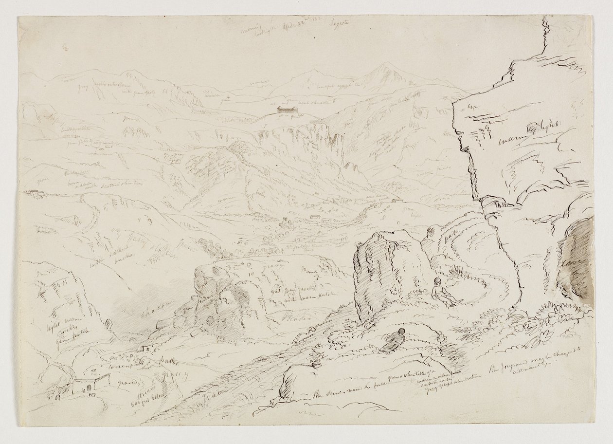 La valle e il tempio di Segesta, Sicilia da Thomas Cole