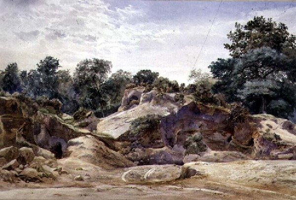 Cava di ghiaia a Hampstead da Thomas Collier