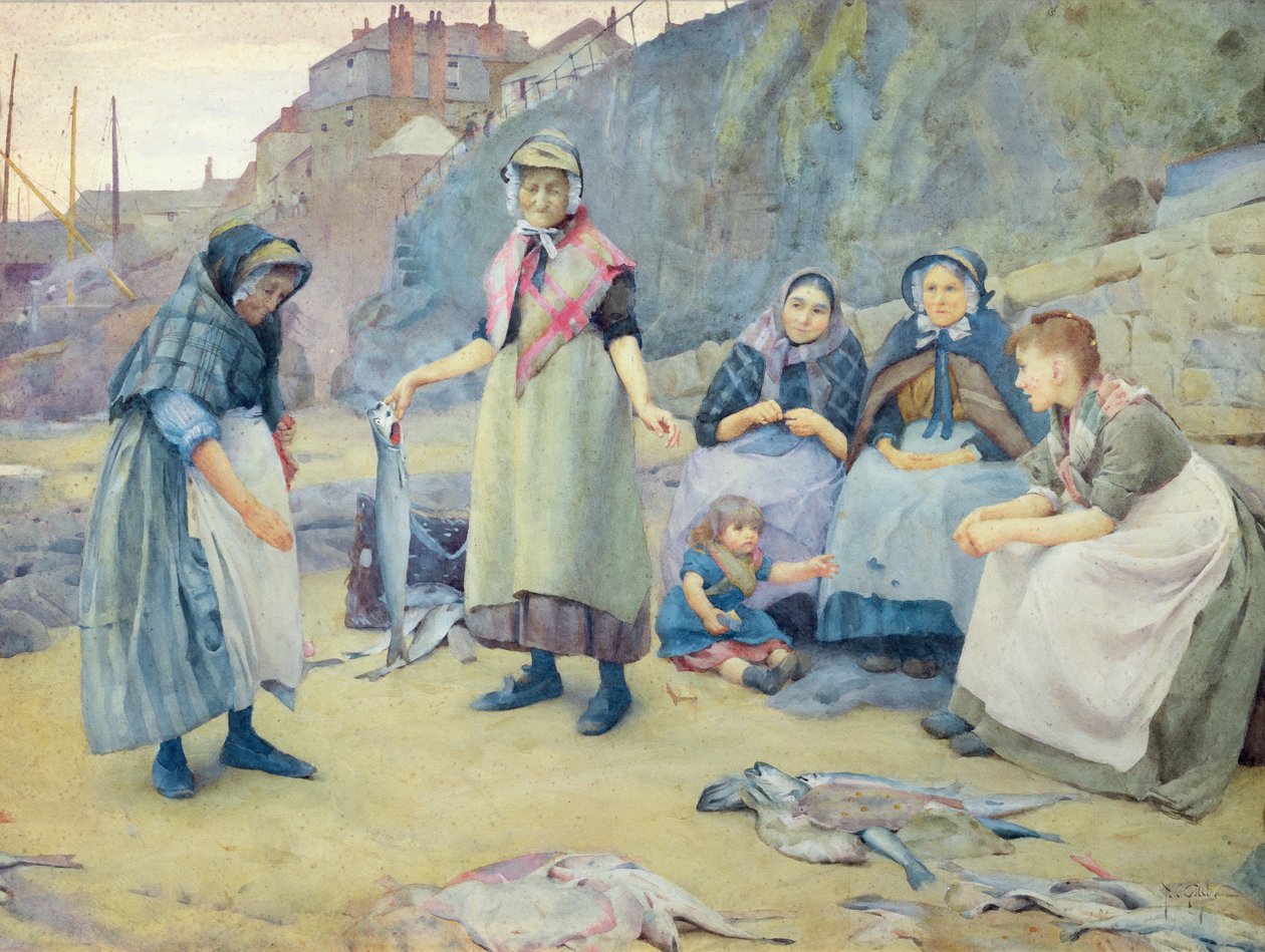 Mostrando pesci, 1891 da Thomas Cooper Gotch