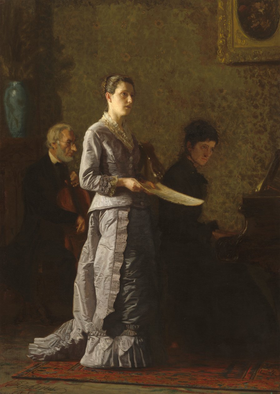 Cantando una canzone patetica, 1881 da Thomas Eakins