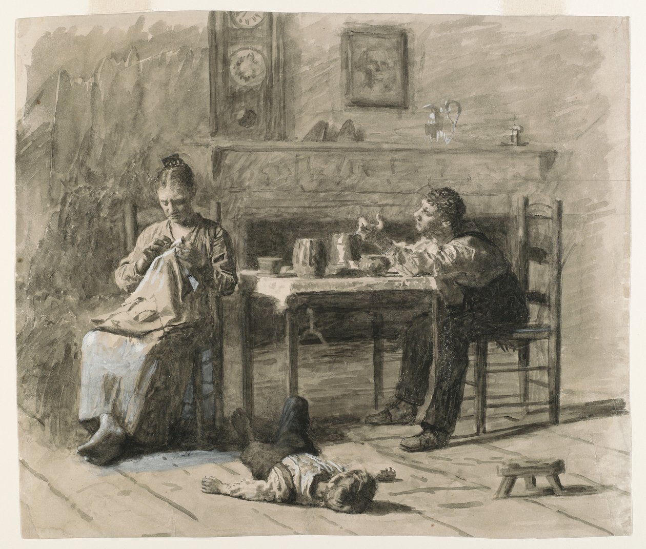 Thars Such A Thing As Calls in This World, illustrazione per Mr. Neelus Peelers Conditions, 1879 da Thomas Eakins