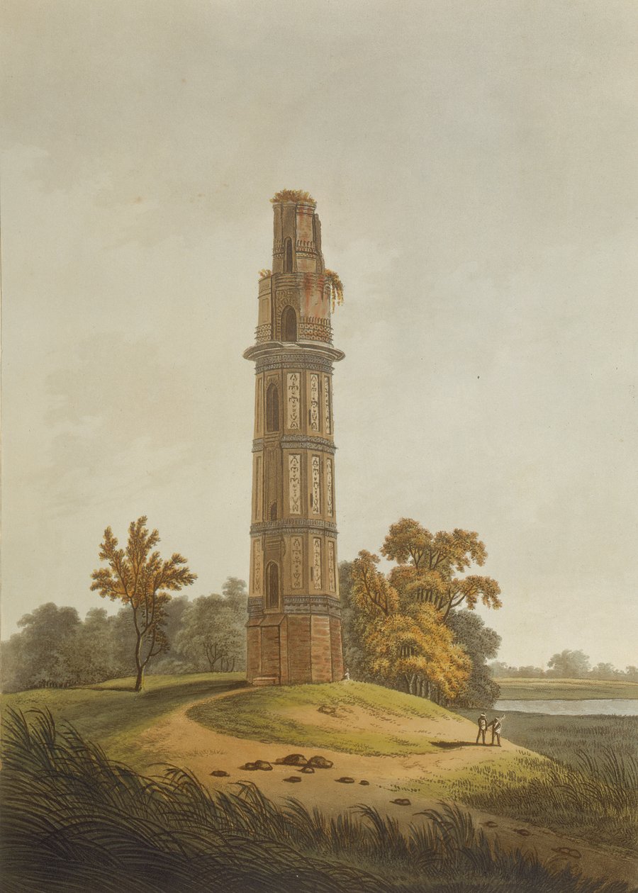Una pagoda, inciso da Joseph Constantine Stadler, pub. da Edward Orme, 1804 da Thomas Daniell