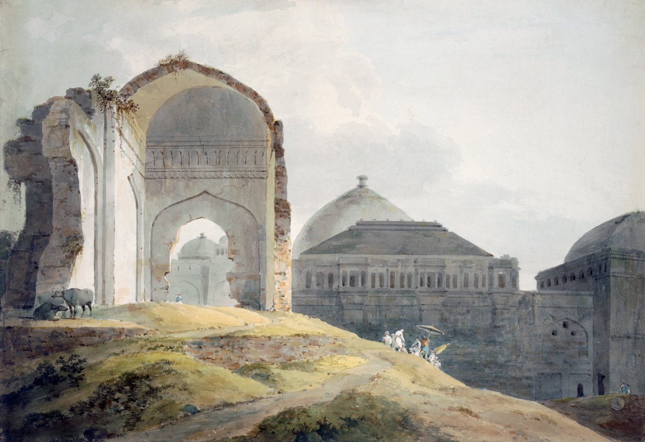 Rovine del Palazzo di Madra da Thomas Daniell