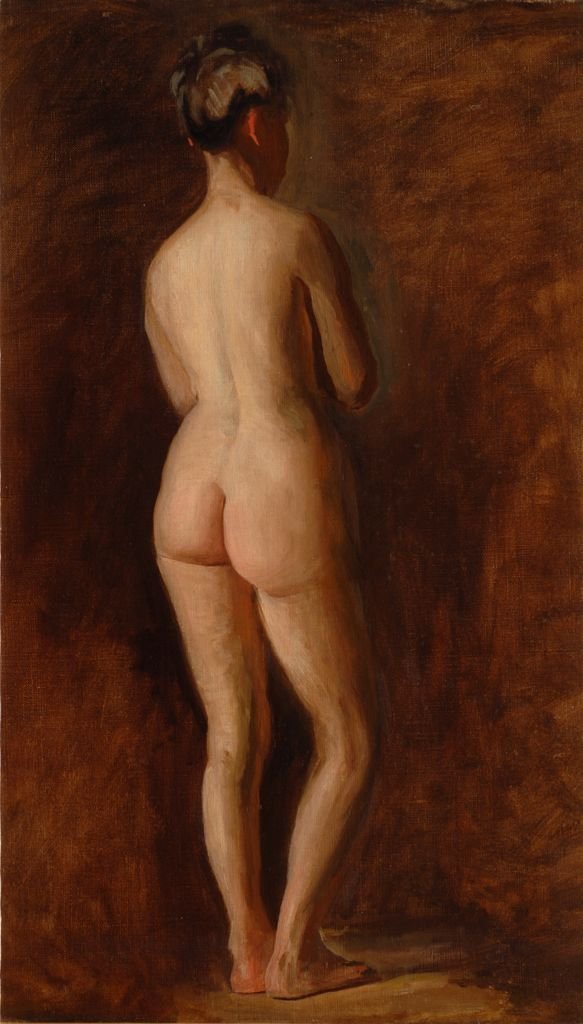 Nudo femminile in piedi da Thomas Eakins