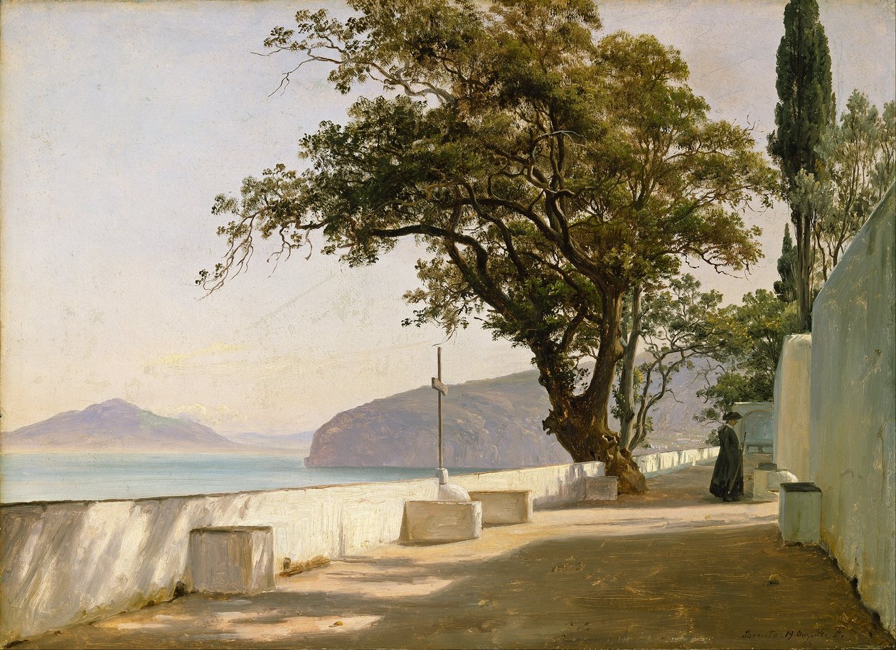 Terrazza con quercia, Sorrento da Thomas Fearnley