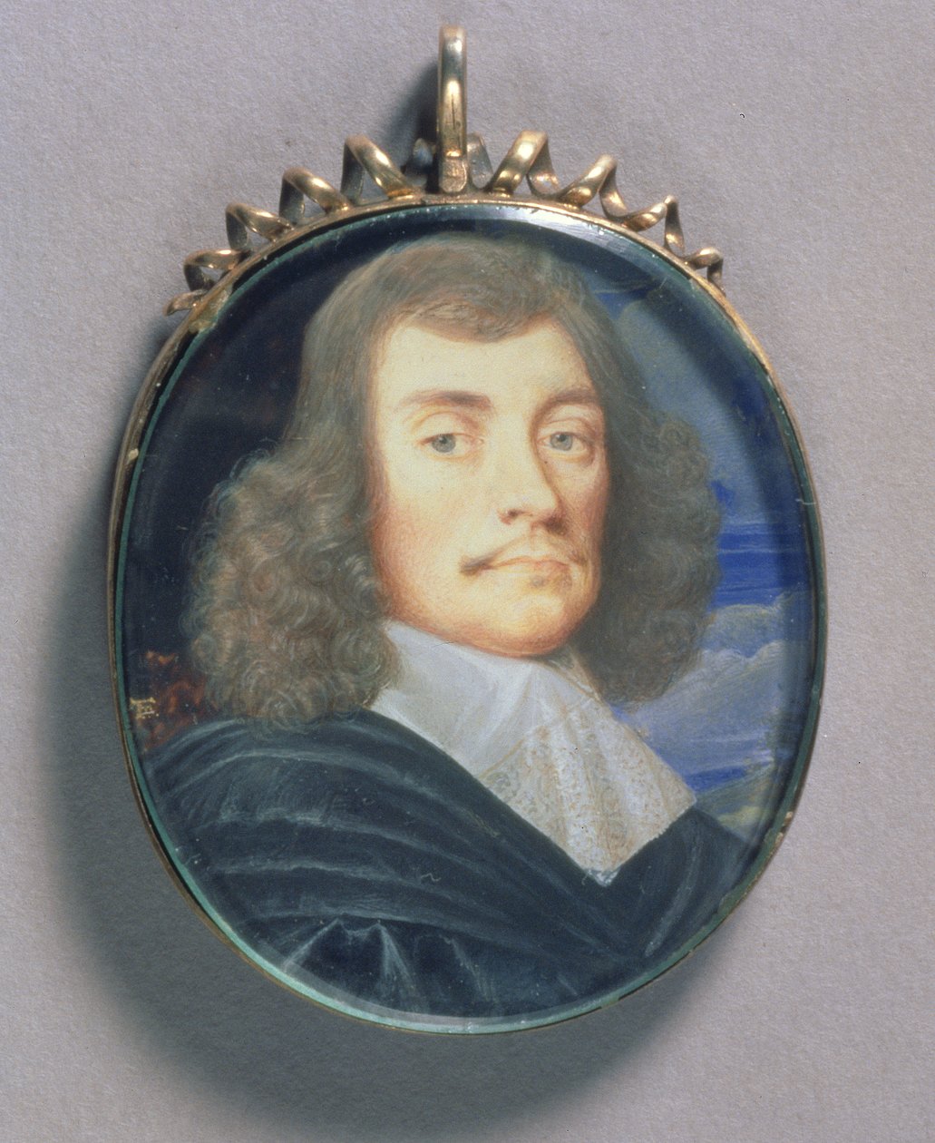 Ritratto miniatura di un uomo, forse Sir John Wildman, 1675 da Thomas Flatman