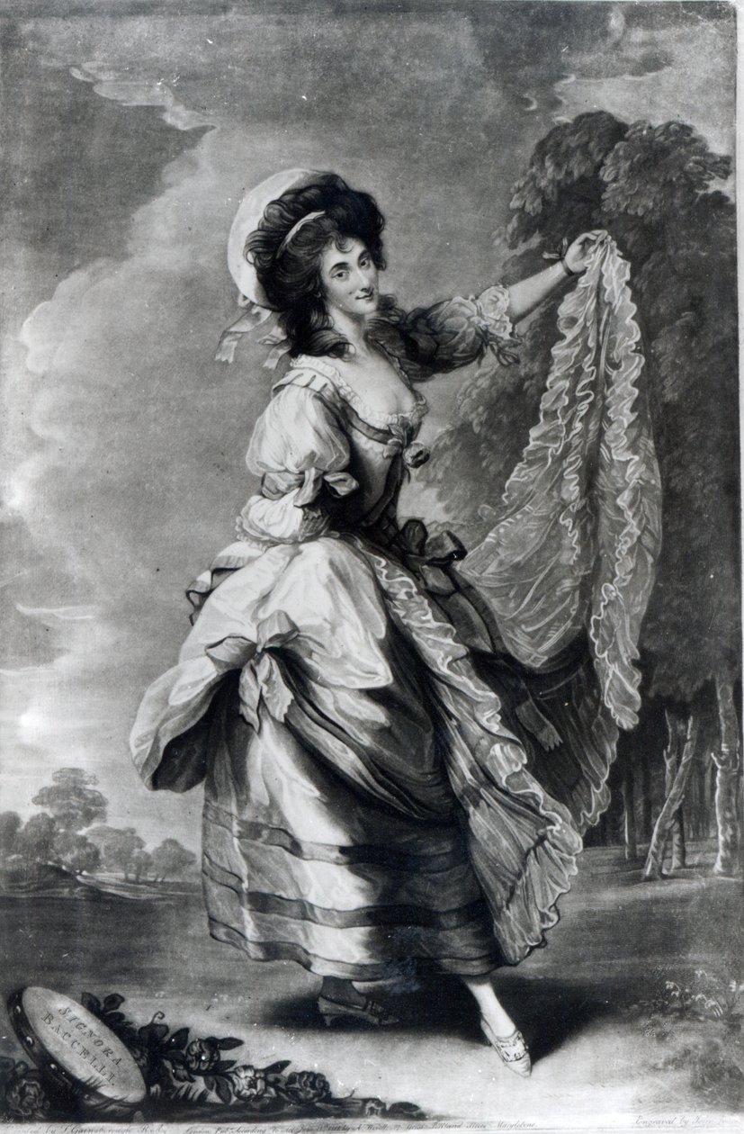 Giovanna Baccelli, inciso da John Jones da Thomas Gainsborough