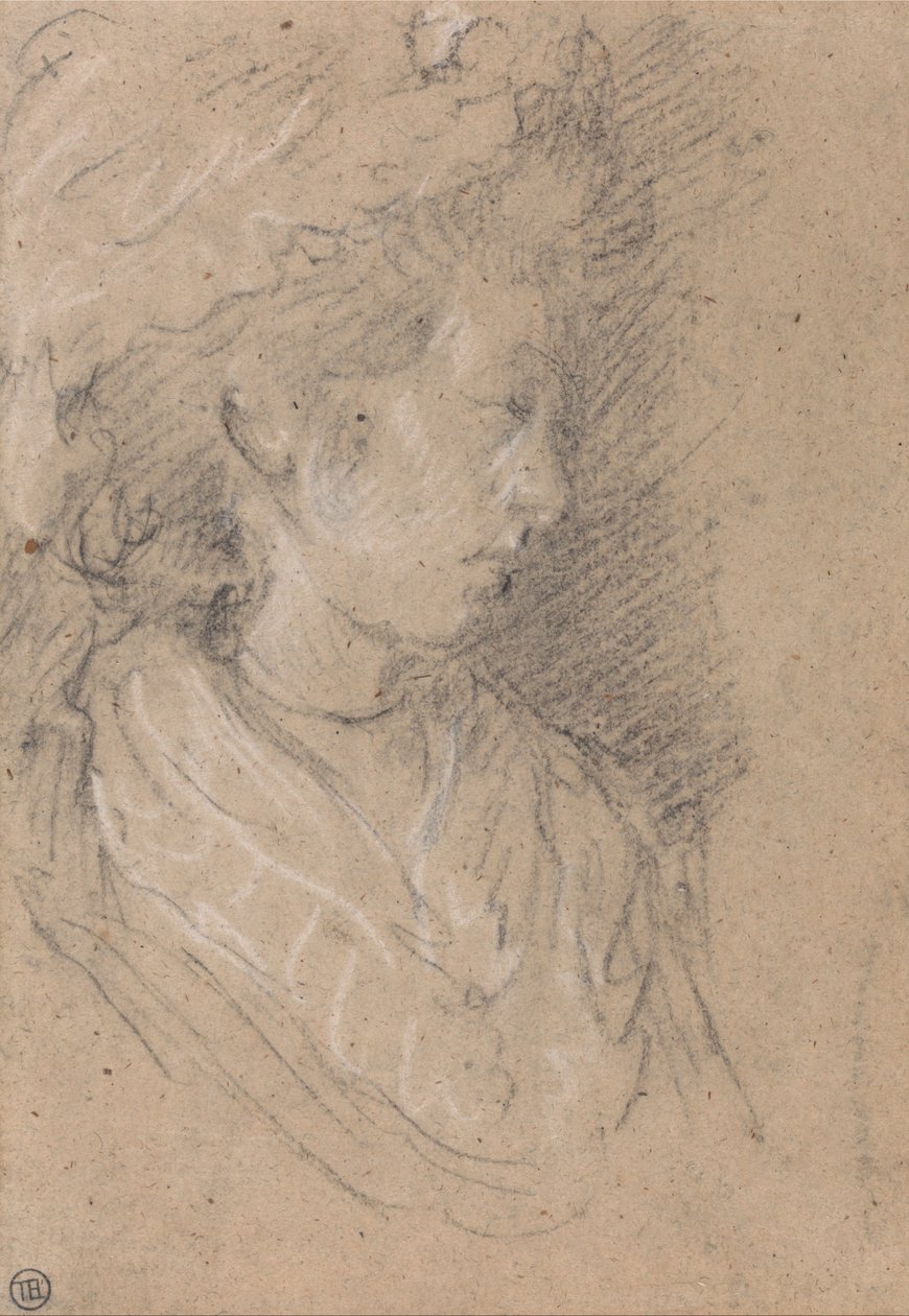 Studio di una donna con cuffia da Thomas Gainsborough