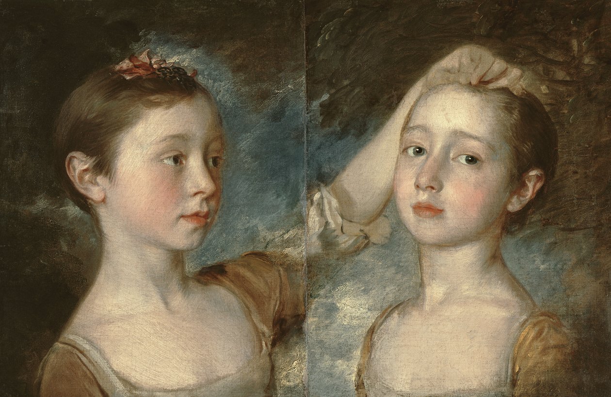 Le figlie del pittore Mary e Margaret, c.1758 da Thomas Gainsborough