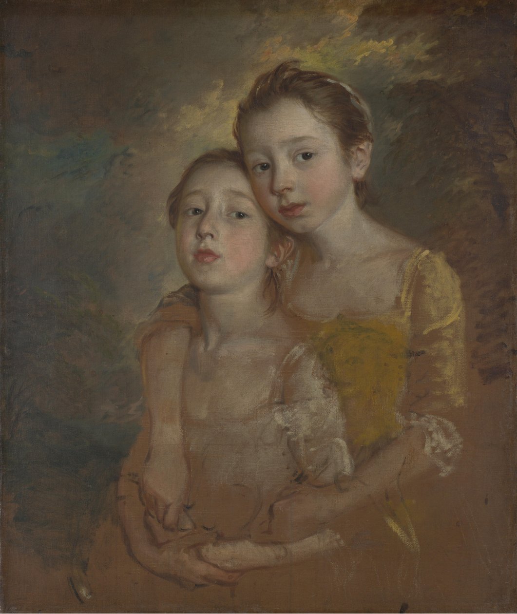 Le figlie del pittore con un gatto da Thomas Gainsborough