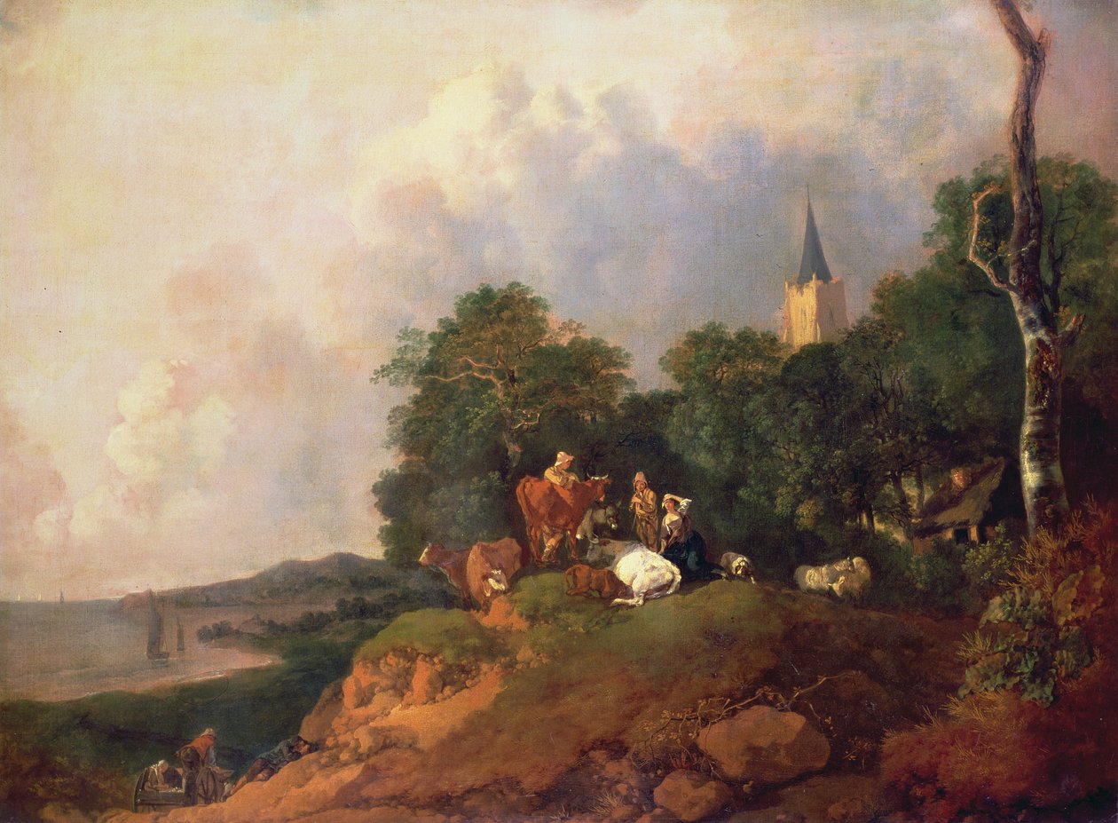 Vista vicino alla Costa, c.1750-55 da Thomas Gainsborough